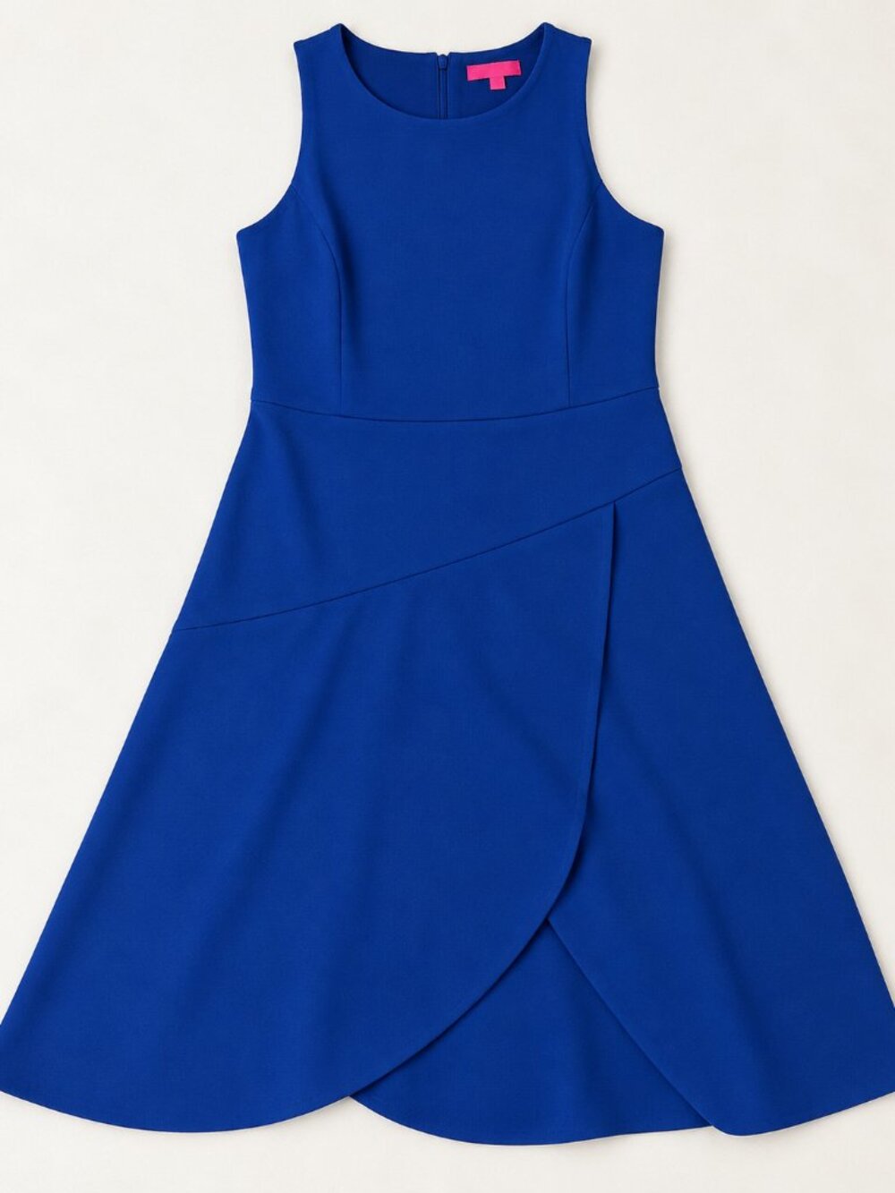 Betsey Johnson Cobalt Blue Tulip Hem Fit & Flare Dress Size 6